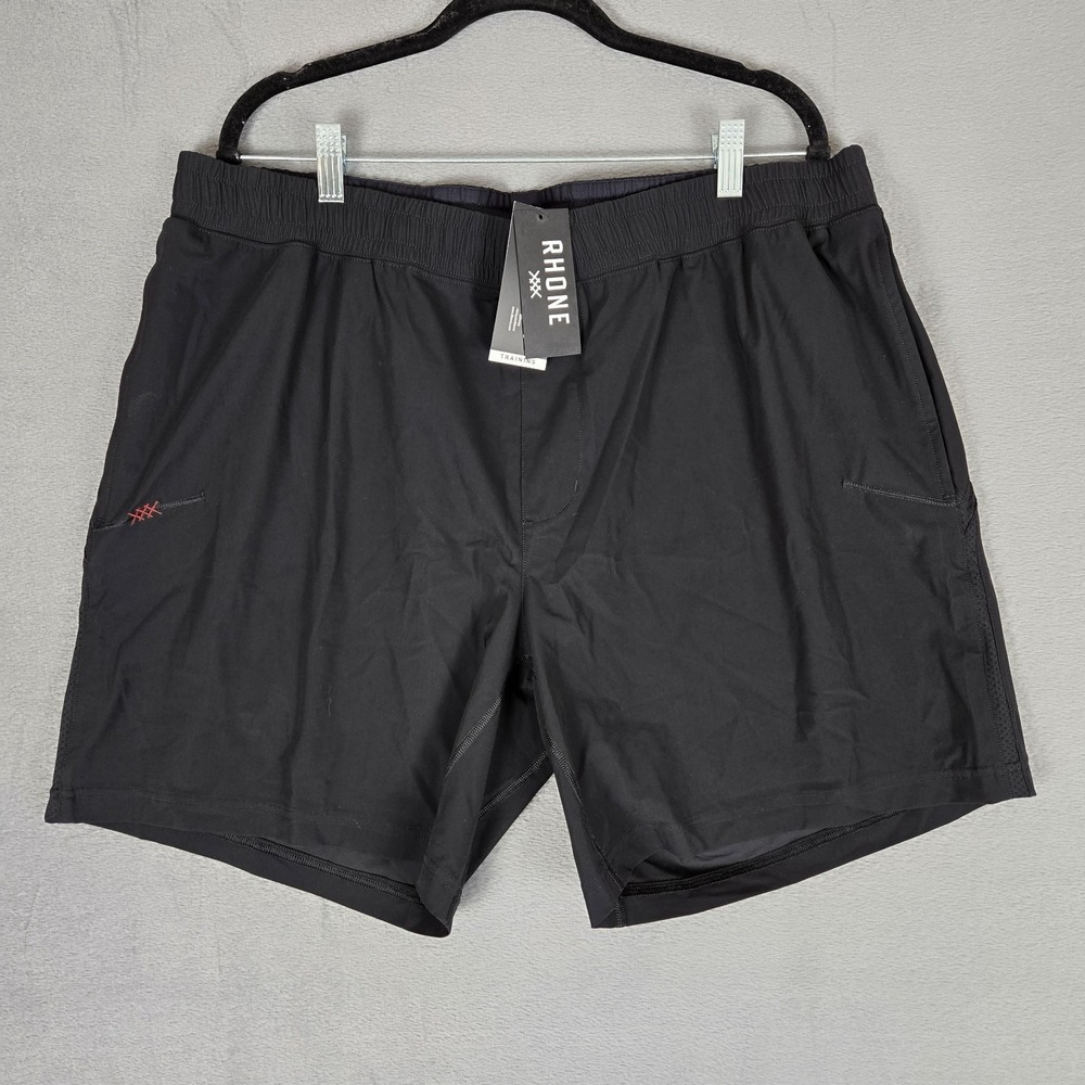 RHONE Rhone 7" Versatility Short Mens 2XL Black Unlined Gym Athleisure Training
